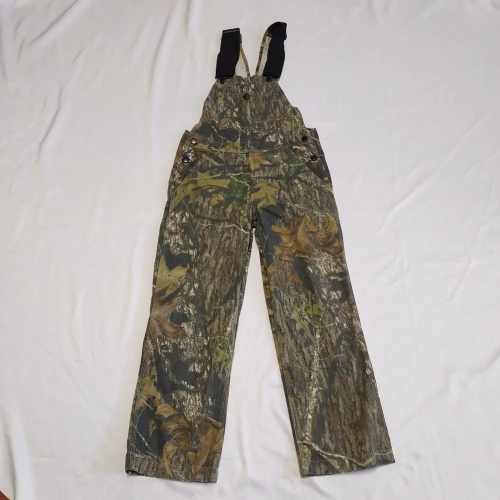 Mossy Oak Field Staff  Youth Style Camo Overalls Size M